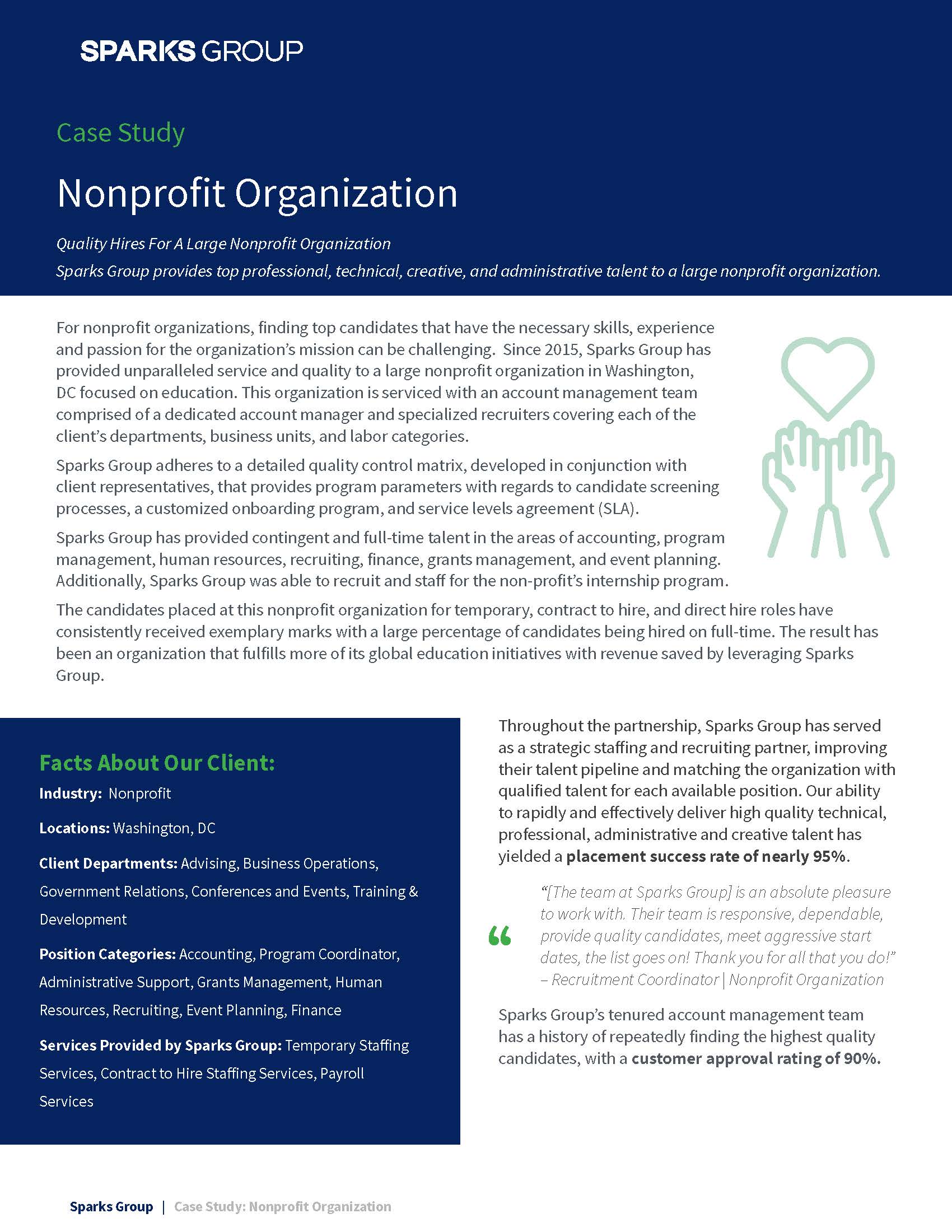 case study for non profit organization